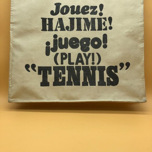 Vintage Holiday Fair Tennis canvas bag - 0020TD - Picture 2 of 2